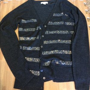 New York and Company Sequin Cardigan