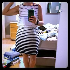 B. Smart nautical stripe dress