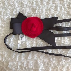Jcrew Silk Rosette Ribbon Belt
