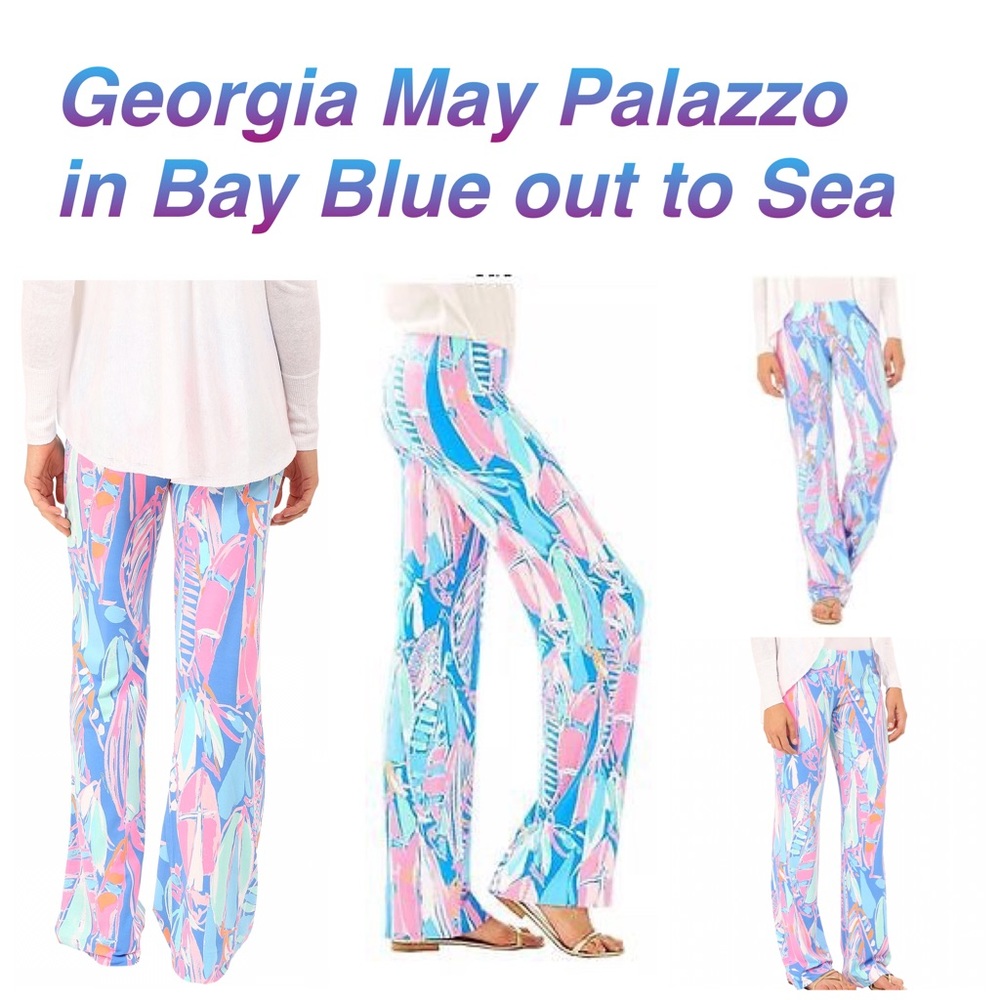 ❗️SOLD‼️Lilly Pulitzer Georgia May Bay Blue Pants