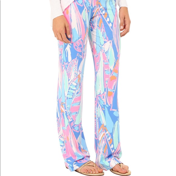 ❗️SOLD‼️Lilly Pulitzer Georgia May Bay Blue Pants - Picture 2 of 6