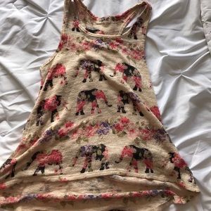 High low elephant tank