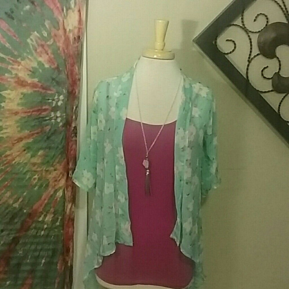 Mint Green Kimono