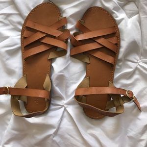 Tan sandals