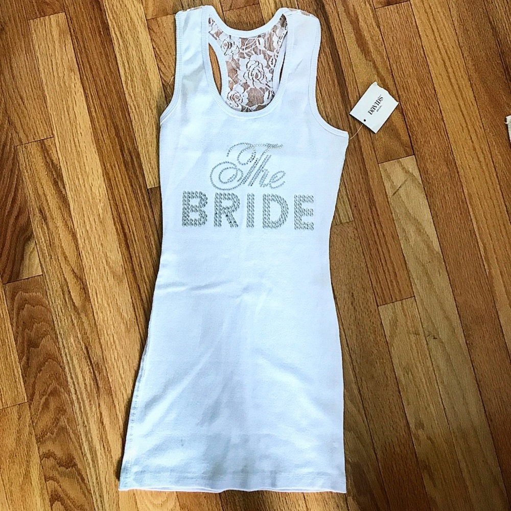 David's Bridal Diamond Studded Top