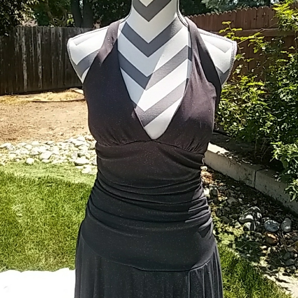 Grey and silver glitter dress, size medium