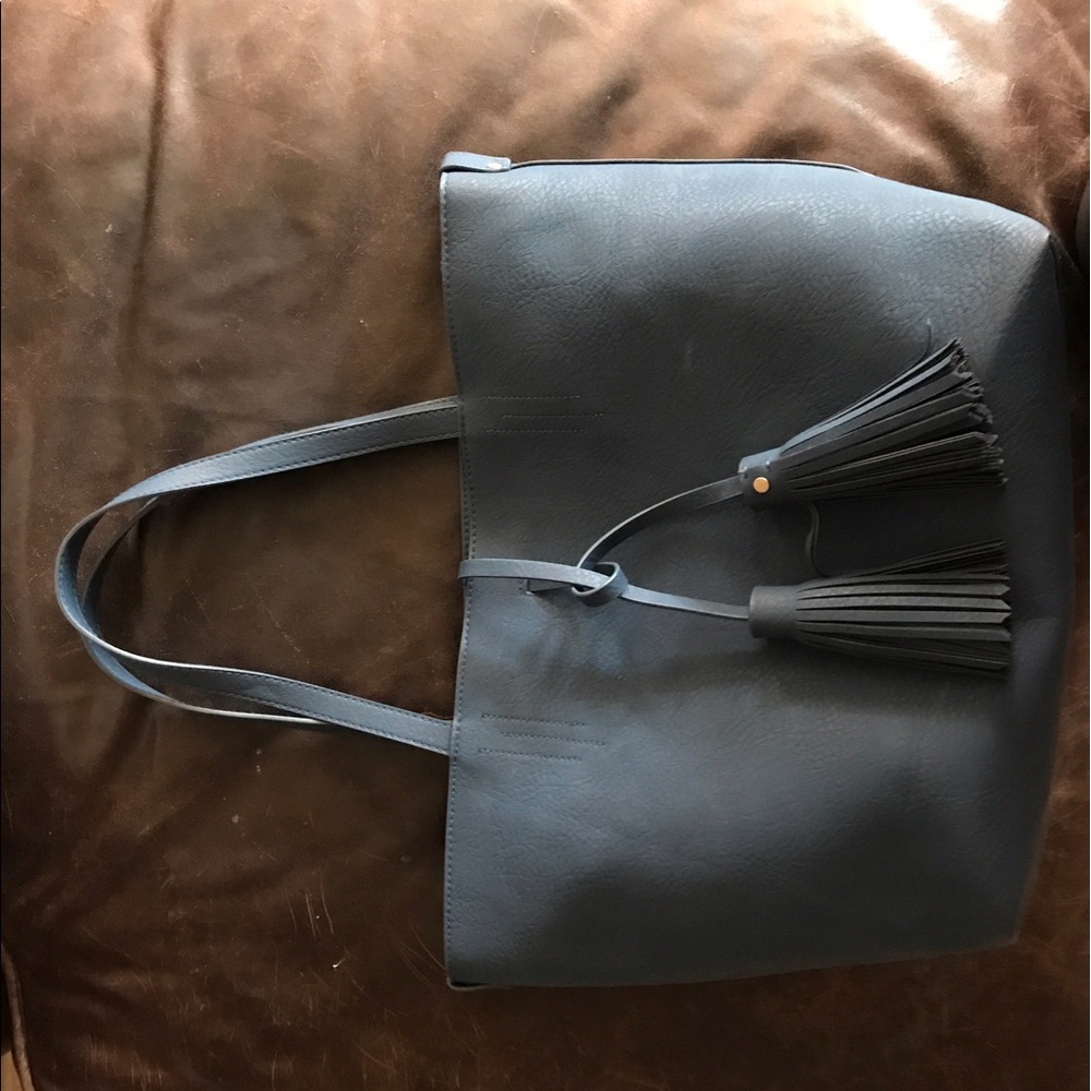 Navy blue tote