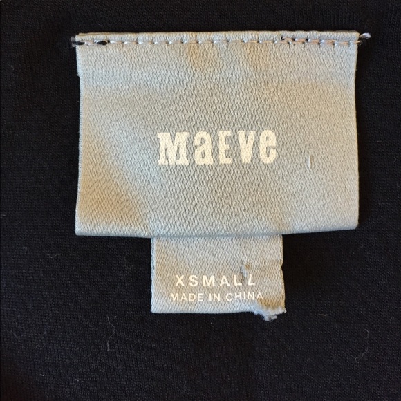 Anthro Maeve Black and White Mutton Sleeve Dress - Picture 6 of 6