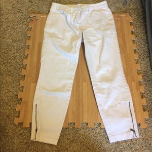 White Denim Capris