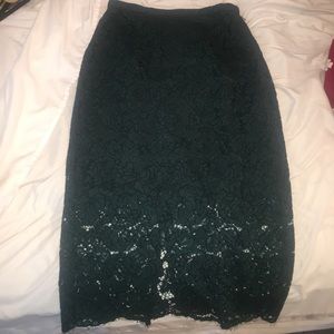 NWT H&M lace overlay pencil skirt