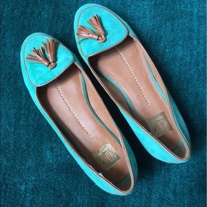 Dolce Vita Turquoise Suede Flats