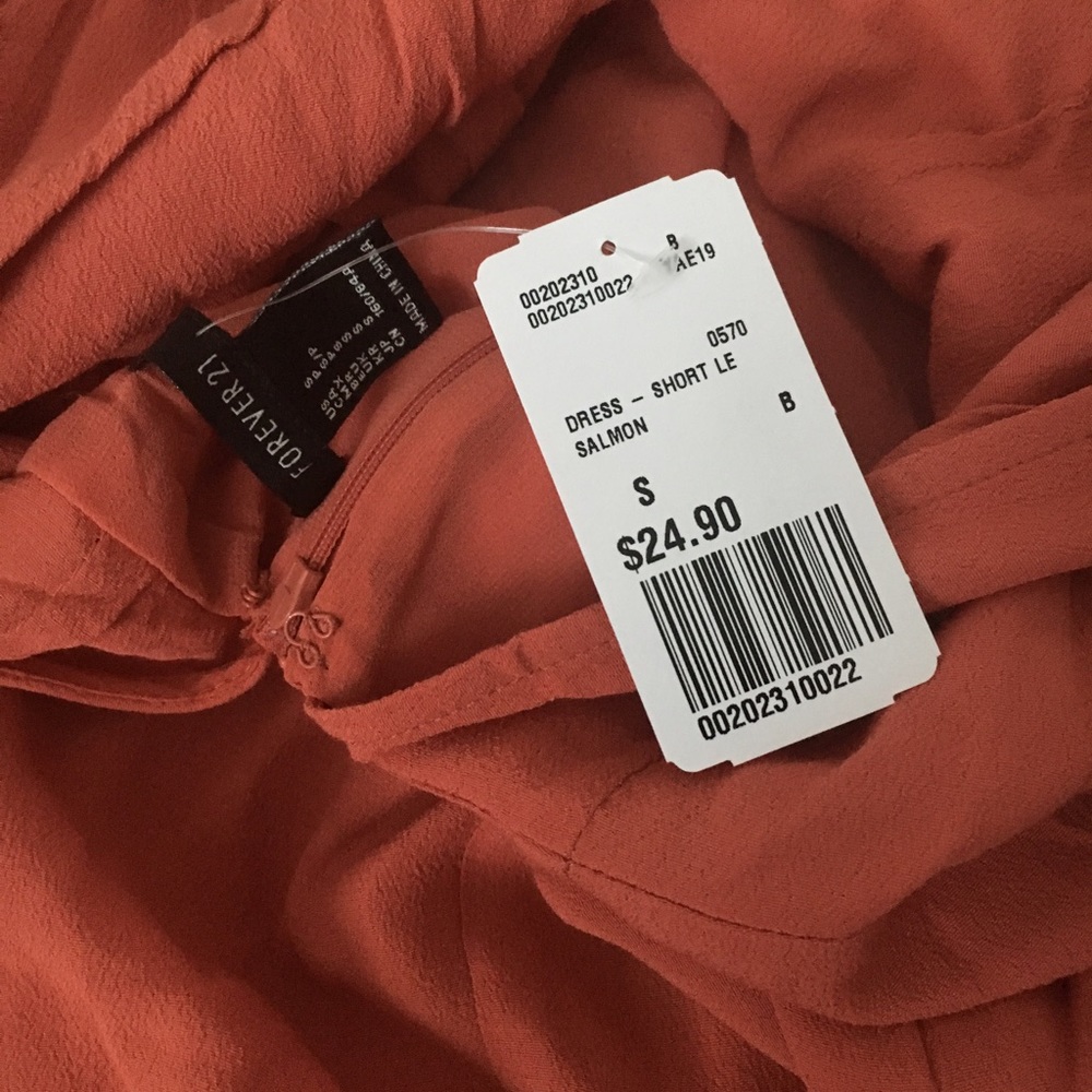 Burnt orange open back sundress - Picture 5 of 5