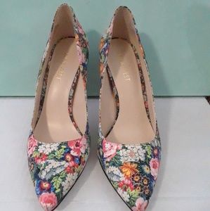 Floral Nine West heels