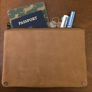 Madewell Leather Zip Pouch