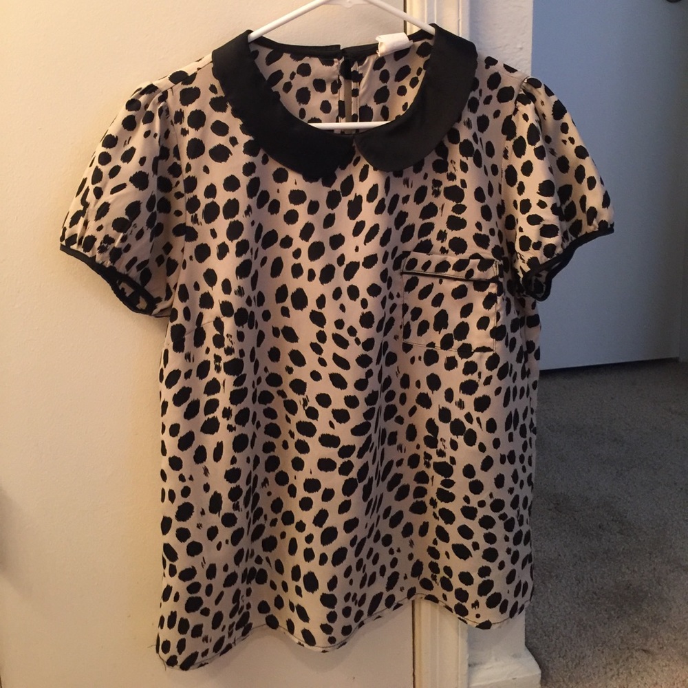 One Clothing Peterson Collar Blouse