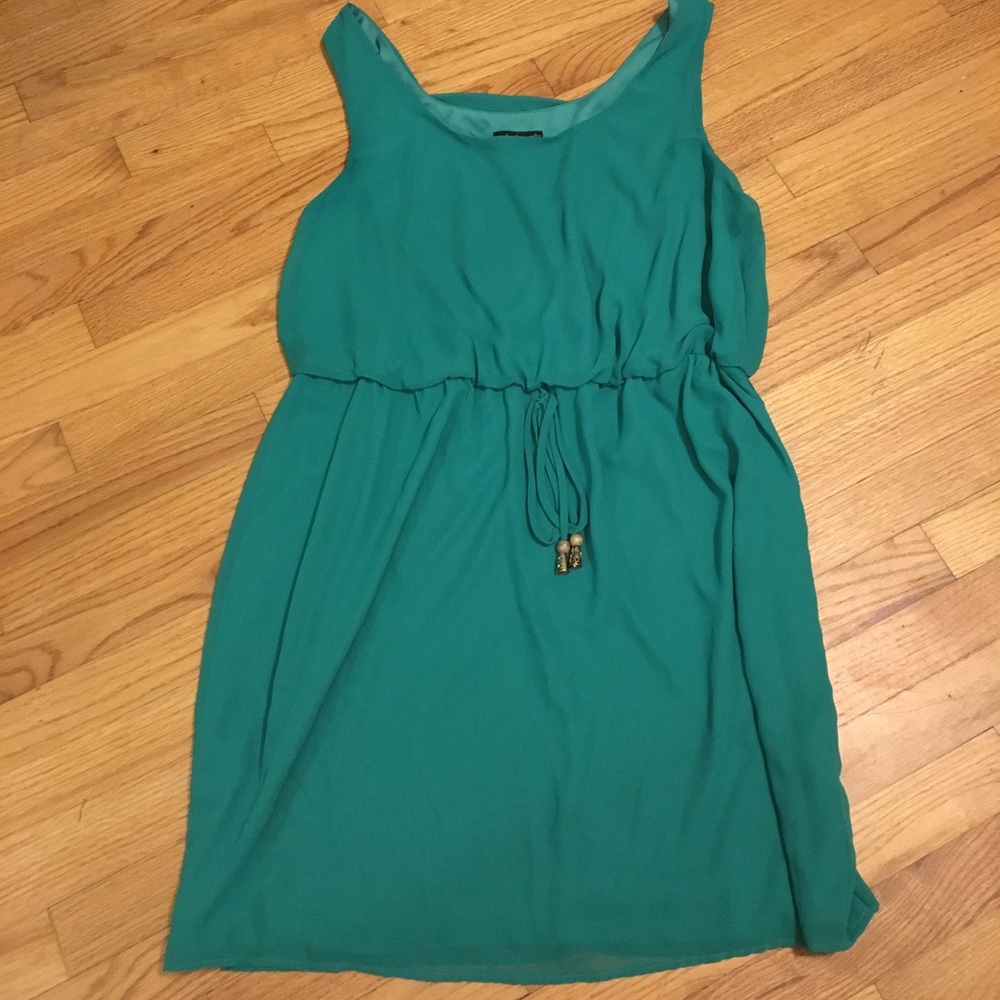 Green summer dress 👗