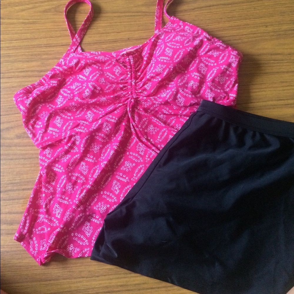Tankini bathing suit with shorts