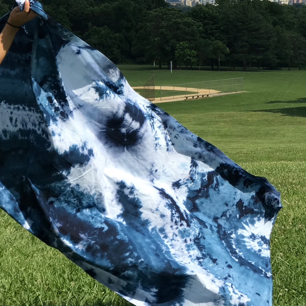 Tie dye tapestry