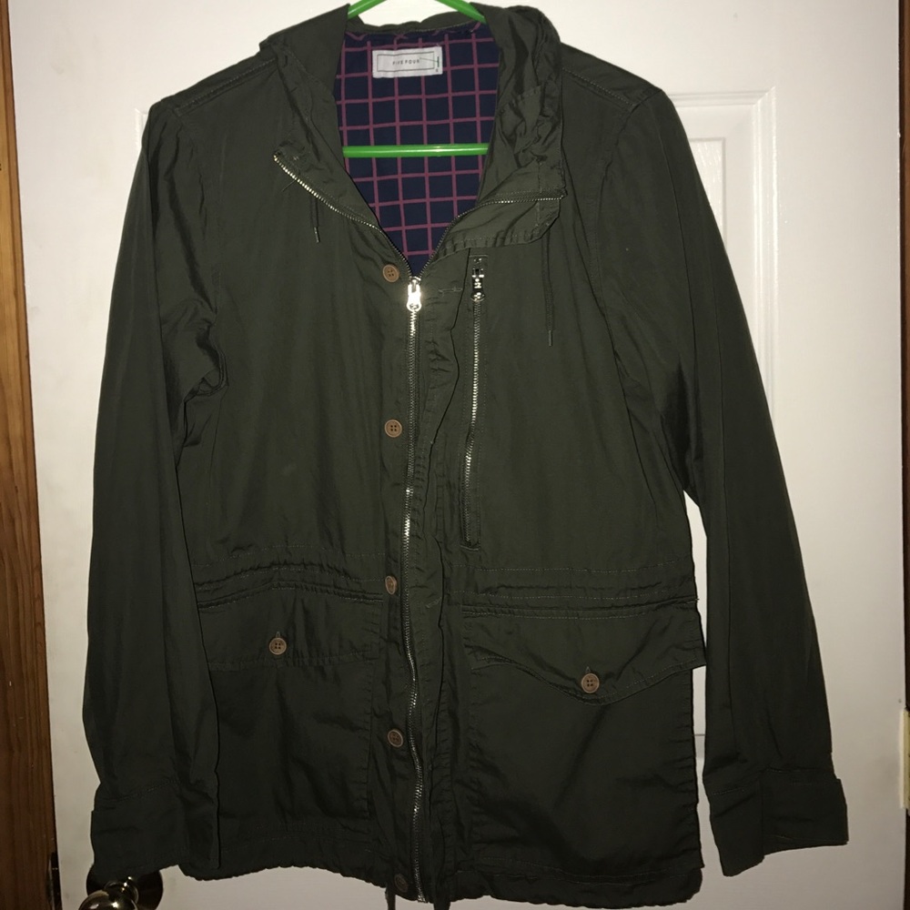 Unisex Green Rain coat