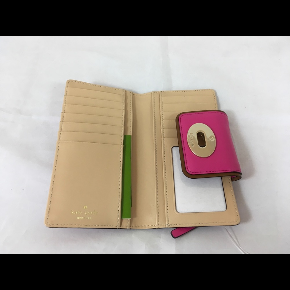 NWT Kate Spade Hampton Road Turnkey Leather Wallet - Picture 3 of 5