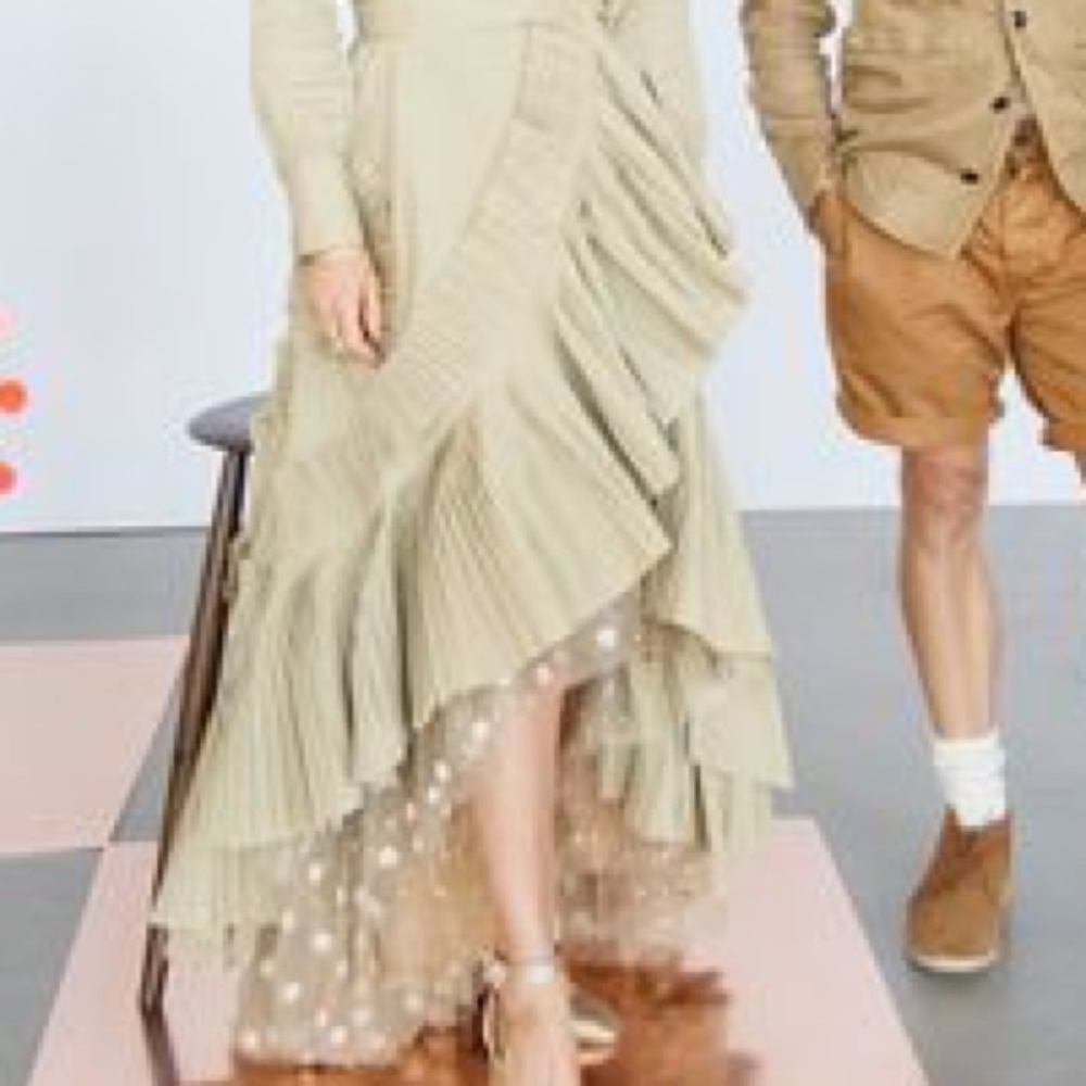 ISO J. Crew Collection Ruffle Tulle Polka Skirt