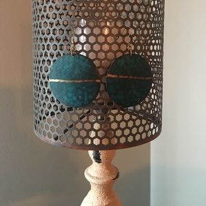 💙🆕Boho Chic Earrings Teal & Gold- Unique💙NWT💙