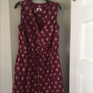 Button Down Lotus Dress