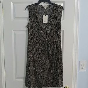 NWT Black and Tan Sleeveless Dress
