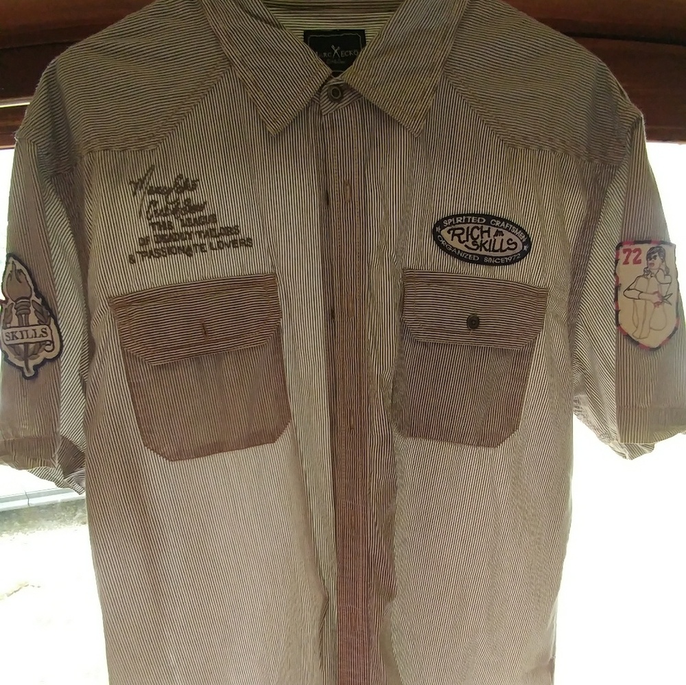 Marc Ecko Cut & Sew short sleeve casual shirt