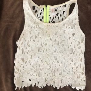 Cute lace detail tank