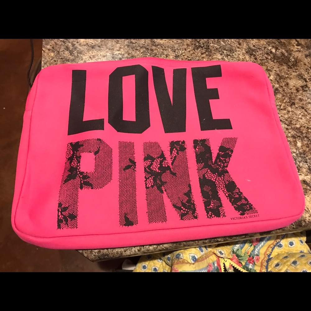 Love Pink Laptop Case