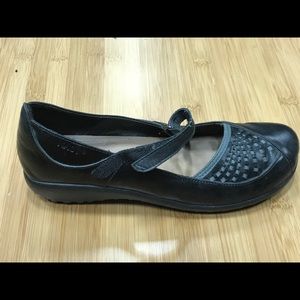 NAOT Black Leather Mary Jane slip inside sz 39