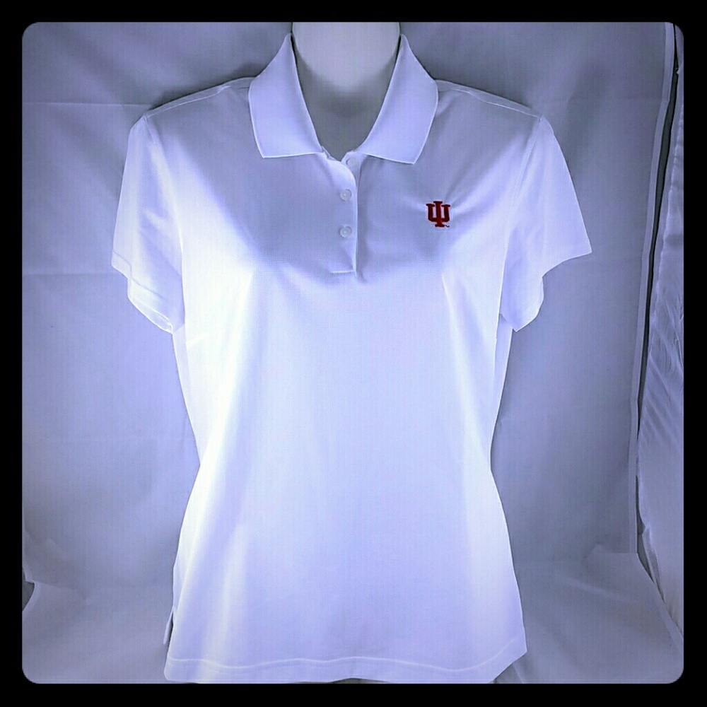 Ladies Adidas ClimaLite Indiana Univ. Golf Shirt