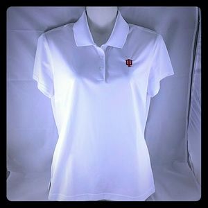 Ladies Adidas ClimaLite Indiana Univ. Golf Shirt