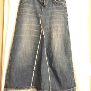 ⬇️ Mudd Long Jean Skirt
