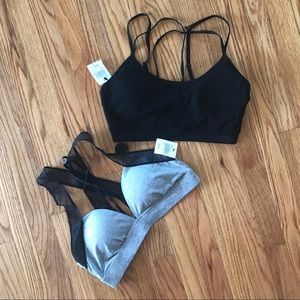 Two brand new sports bras with tags