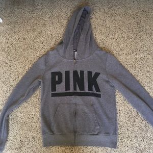 PINK zip-up (gray)
