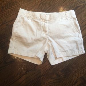 J. Crew White Chino Shorts size 6