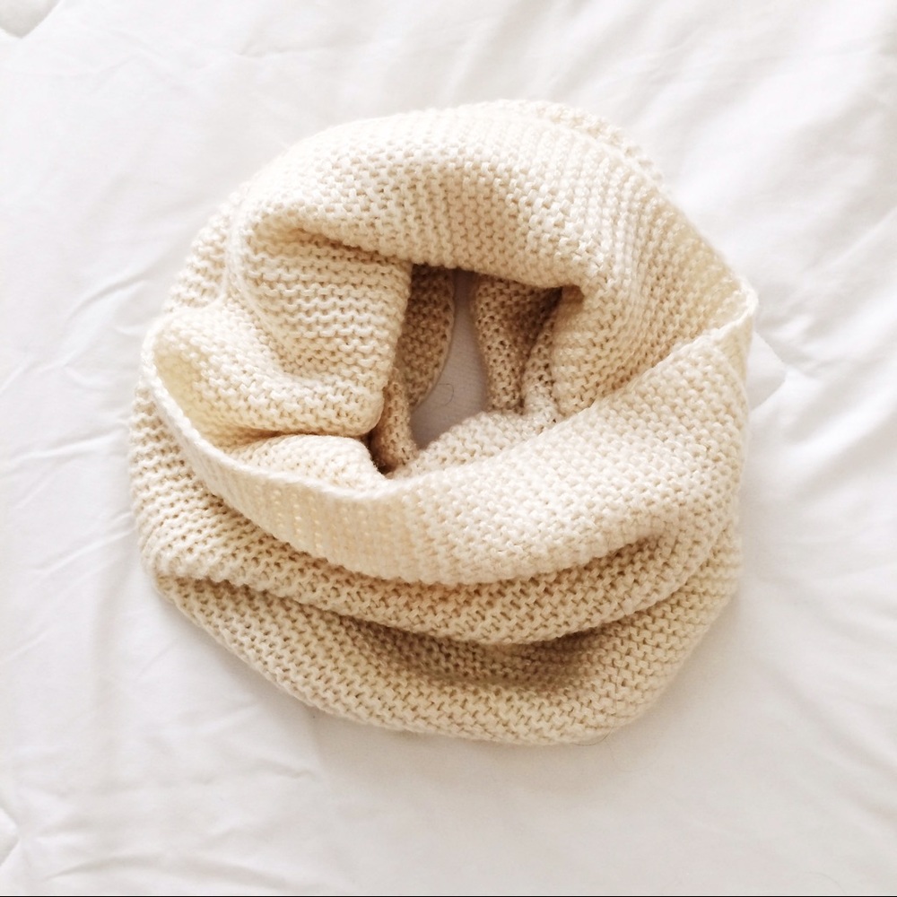 Cream Infinity Scarf