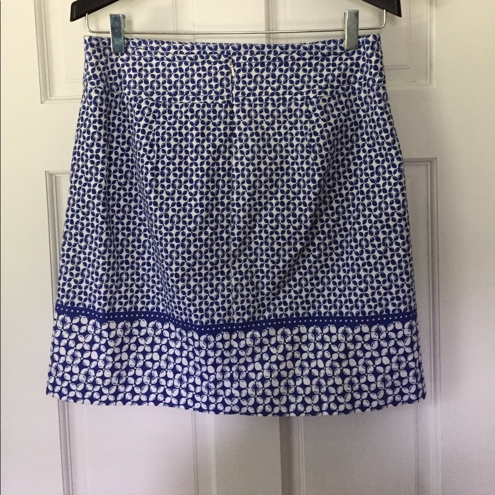 NWT Talbots blue and white skirt, 8. - Picture 2 of 6