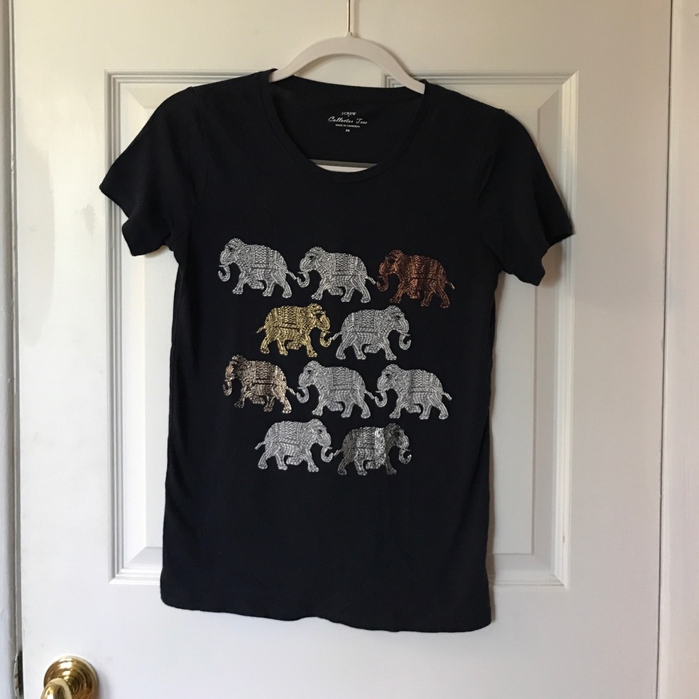 J. Crew elephant t shirt