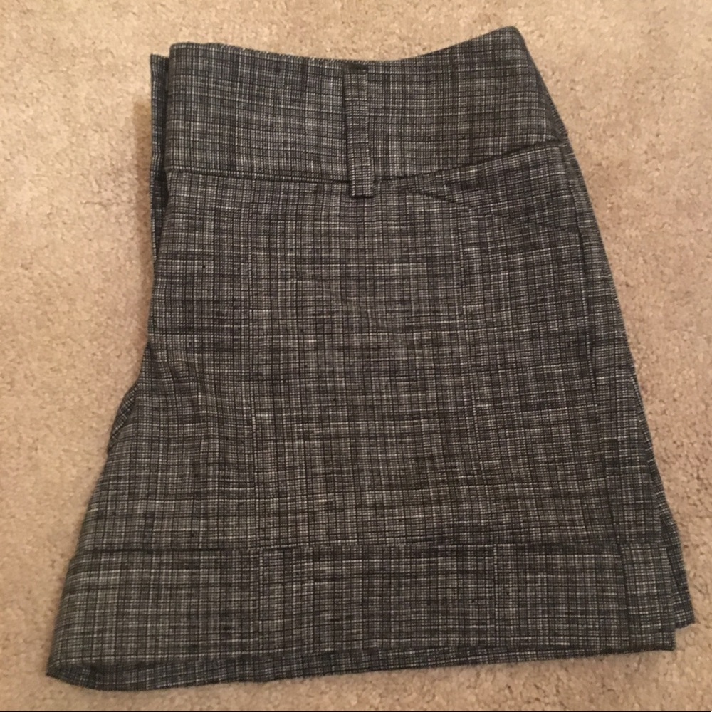 Express Black and White Shorts