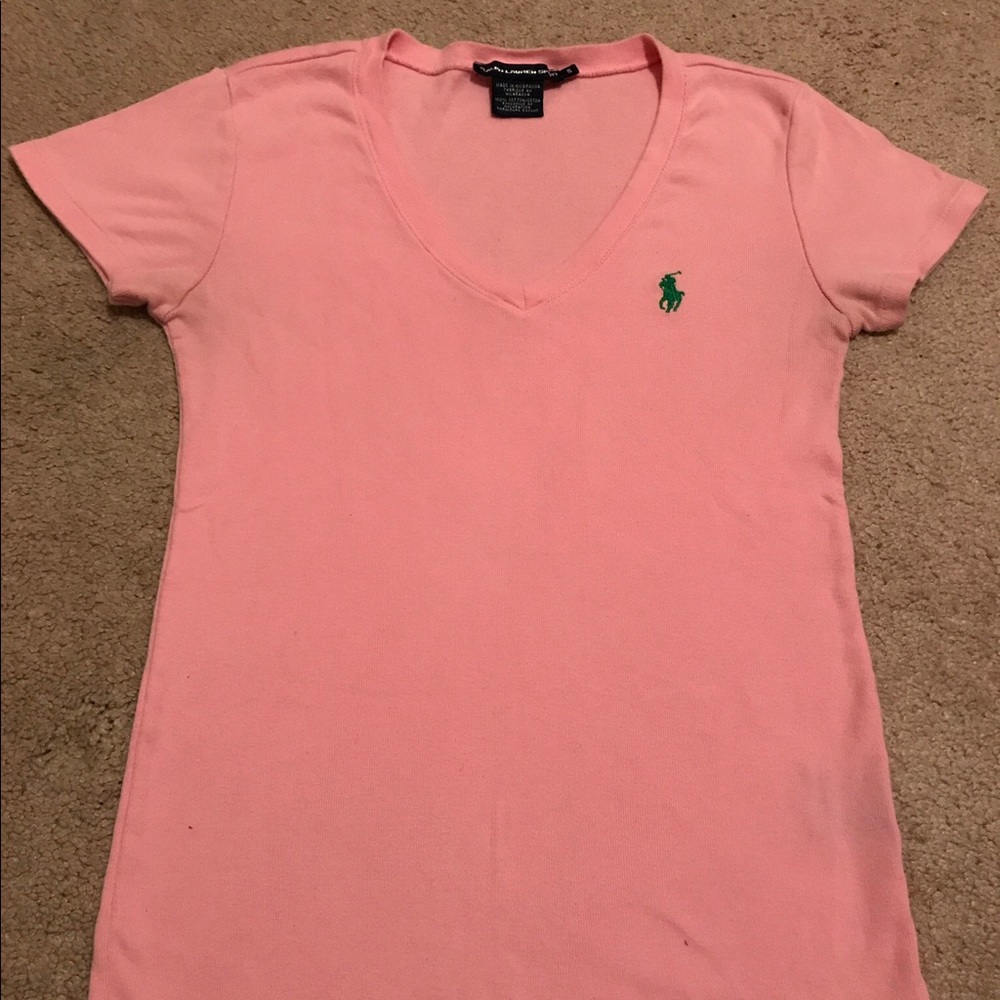 Pink Ralph Lauren Polo T-Shirt