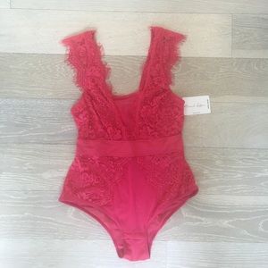 Cherry Red Bodysuit