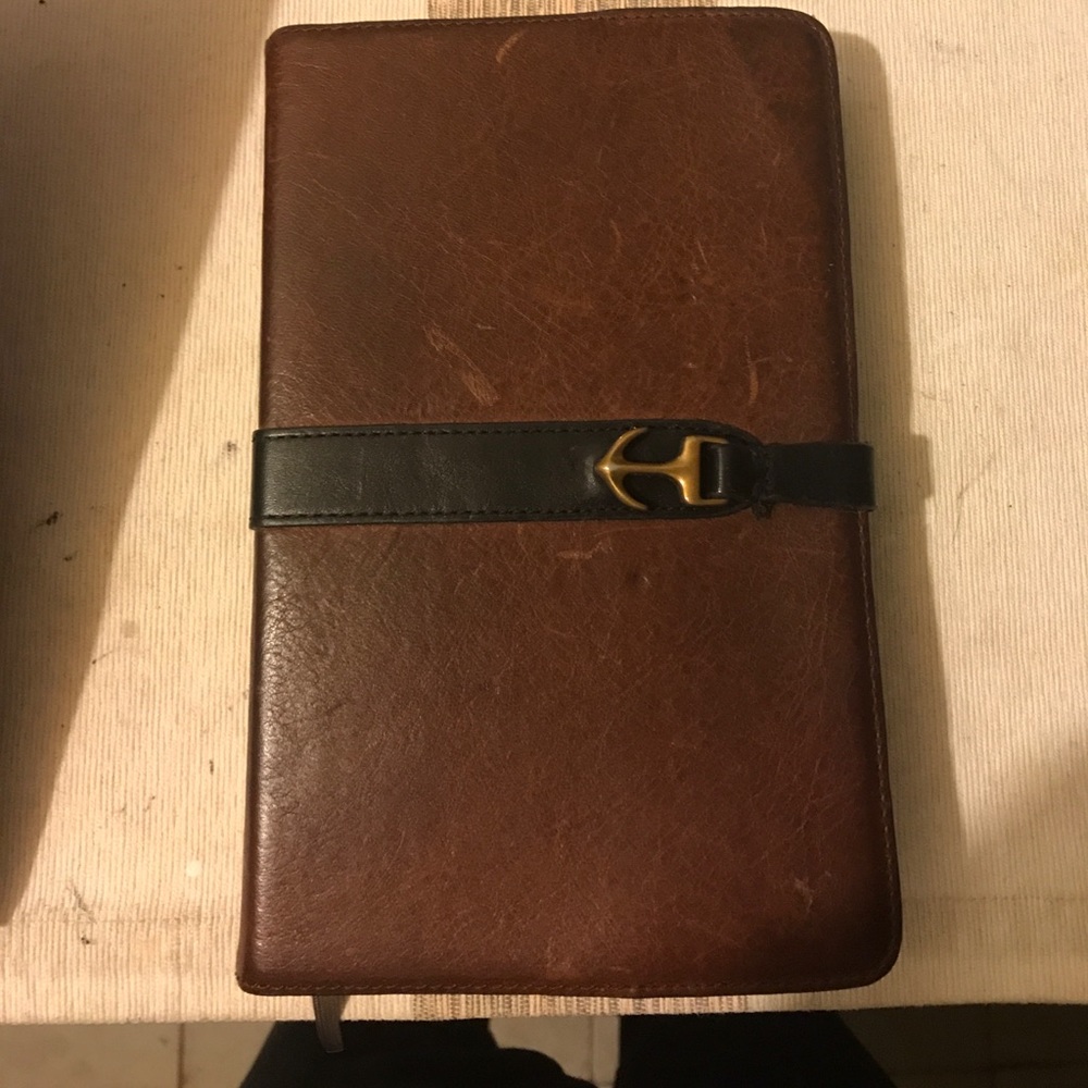 Fossil leather Notebook Cover