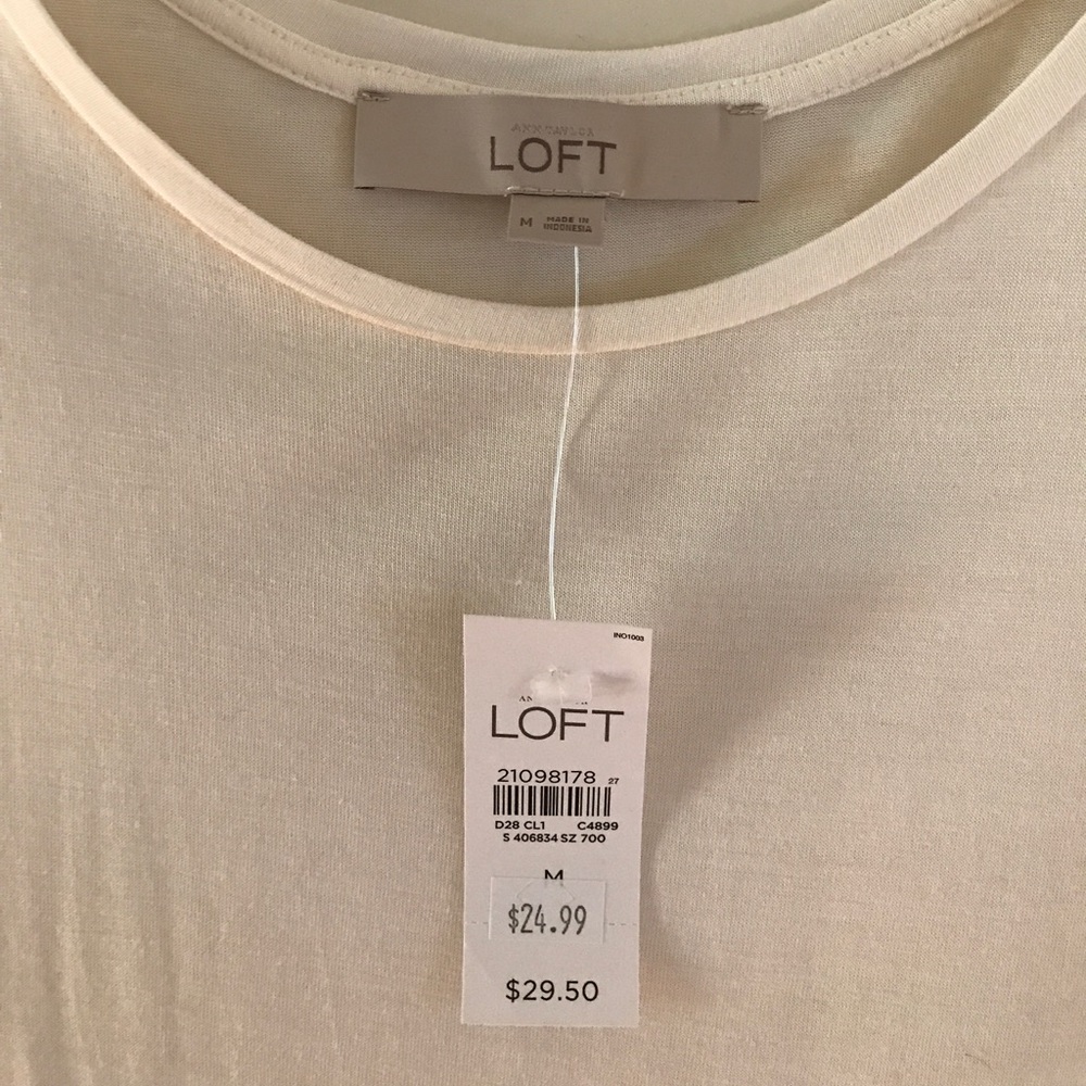 SALE! NWT LOFT long tank with ruffles - Picture 2 of 4