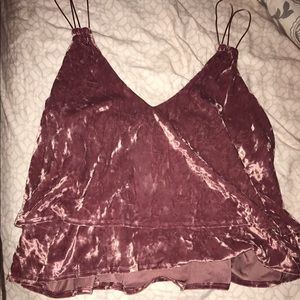 Velvet top