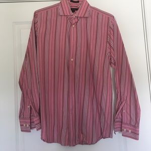 Express Striped Multicolor Dress Shirt
