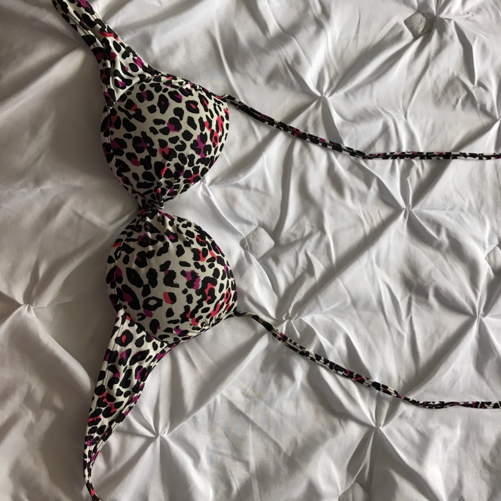 Cheetah print swim suit top