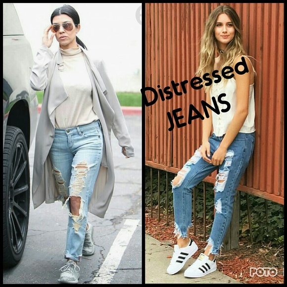 DISTRESSED JEANS - Picture 2 of 4